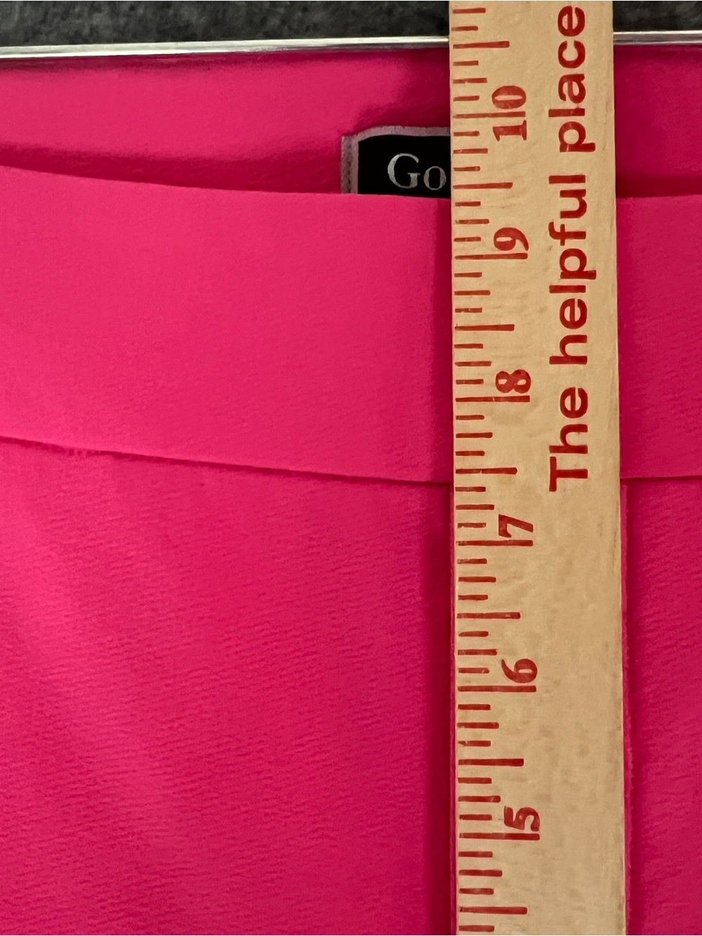 GOLFTINI Hot Pink Straight Leg Golf Pants Stretch Slash Pockets Hem Notch Size M - Picture 11 of 15